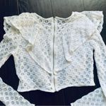 Forever 21  White See-Through Lace Dressy Crop Top Photo 7