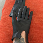 None Leather gloves lined from west Germany black size medium small Photo 1