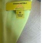 Banana Republic x Milly Tennis Ball Neon Yellow Textured Shift Dress Size 6 Photo 6