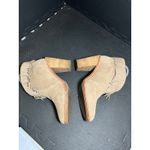 Joie  Loren Fringe Booties‎ Suede Leather Western Cowboy Beige Womens 39 US 9 Photo 2