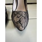 Glint Nordstrom Janessa Elegant Satin Black Lace Pump Heels Stilettos 7.5 Photo 6