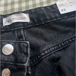 ZARA High-Rise Cropped Black  Jeans Photo 2