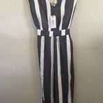 Roxy new nwt  same old blues blue white stripe wide leg jumpsuit size small Photo 2
