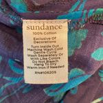 Sundance  Cotton Lightweight Pull On Dark Floral Cargo Pants Blue Teal Size SMALL Photo 4