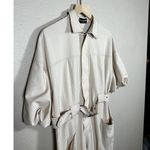 Kittenish  Cream Puff Sleeve Utility Belted Jumpsuit Size Large Photo 2