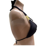 Beach Joy  Size Small Black Triangle Padded Bikini Top. Preowned Photo 1