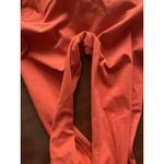 Lululemon  leggings Salmon orange with floral detailing Sz 4 Photo 4