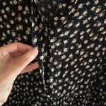 Natural Life  Rebecca Boho black Floral Tiered shirt Midi maxi Dress Photo 5