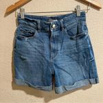 DL1961 Cecilia classic mid rise distressed denim jean shorts Photo 1