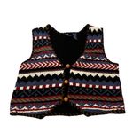 Liz Claiborne LizSport Vintage 90’s Cotton Western Style Vest, Sz S Photo 9