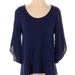 Diane Von Furstenberg  - 3/4 sleeve - dark blue - Size 4 Photo 0