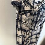 NWOT plaid tie top dress with cutout, size S Photo 4