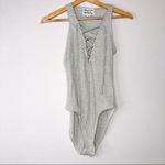 Nordstrom Madison & Berkeley Stripe Lace Up Bodysuit Photo 11