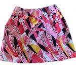 IBKUL Vibrant Pink and Yellow Athletic Golf Tennis Pickle Ball Skort Size (S) Photo 4