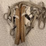 Free People + Matisse Womens old white Leather Ankle Tie Up Sandal...size 8M Tan Photo 5