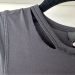 Alala  Black Distressed Sleeveless Muscle Tee, Size XS Photo 3