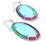 Kendra Scott  Featherweight Turqoise Threaded Earrings NEW Photo 2