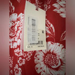 Alex Marie  Woven Short Sleeve Blouse Red Tiger Lily NWT Size Medium Photo 2