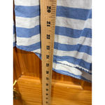 J.Crew Blue White Stripe Popover Button Front Shirt Top 100% Cotton Size 0 Photo 4