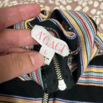 A'Gaci  Black Striped Crop Top Size Large Photo 4