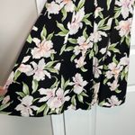 Royal creations floral dress made in Hawaii USA 100% cotton Black Photo 2
