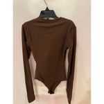 SKIMS LONG SLEEVE CREW NECK BODYSUIT COCOA size XXS Photo 4