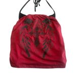 Romwe Halter Top Womens 2XL Red Black Sleeveless Tie Neck Casual Summer Top NWT Photo 0