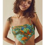 Free People NWOT Ava Floral Reversible Micro Top Large Photo 10