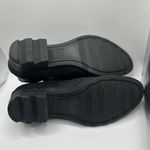 Sorel  Black Leather Cutout Ankle Boots Women's Size 9.5 Wide Buckle Detail Photo 4