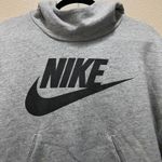 Nike Sweatshirt Hoodie Jacket Gray Fleece Cotton Pullover Sportswear Sz XS Photo 3