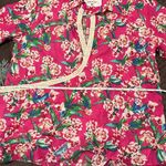 Revolve Pitusa Collared Tie Shirt Size in Fuchsia Floral Print (Size III Photo 10