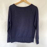 Old Navy purple indigo blue crewneck sweater women's size small cotton top Photo 6