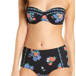 Tory Burch New.  black tea rose bikini set. L-bottom/M-top Normally $298 Photo 0