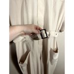 Kittenish  Cream Puff Sleeve Utility Belted Jumpsuit Size Large Photo 5