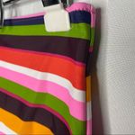 Aerie High Waisted Contrast Stripe Bikini Bottoms Size XS Swimsuit Pink Summer Photo 2