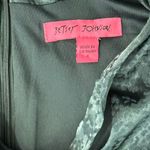 Betsey Johnson  Hunter Green Snake Print Long Sleeve Tie Front Shirt Dress Size 4 Photo 10