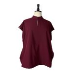 Jaanuu Scrub Top New Aris V-neck Pockets Burgundy Merlot Women’s Plus Size 2X Photo 14