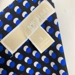 Michael Kors Dress Women's Small Black Blue White Polka Dot Maxi Sleeveless Photo 8