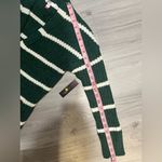 No Boundaries  Forest Green and White Striped Cardigan‎ Photo 7