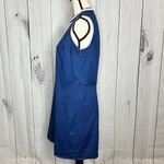 Mud Pie  B. Berry Sheath Dress Womens Sz L Blue Sleeveless Lace Detail Stretch Photo 5