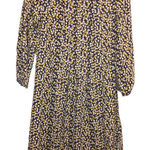 Boden Polka Dot 3/4 Sleeve Dress Yellow Blue 2R Size 2 Photo 0