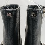 Karl Lagerfeld Mable Boot Women 6.5 Black Leather Crystal Embellished Whimsygoth Photo 7