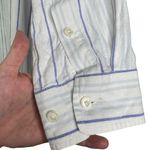 Wilfred Free Aritzia Linen Blend Relaxed Striped Button-down Shirt Small S Photo 11