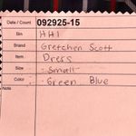 Gretchen Scott Tartan Plaid Shirt Dress Green Small Photo 8