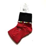 Basic Editions Holiday Christmas Tree Socks Red Sparkle Glitter 3D Tinsel NWT 9 Photo 1