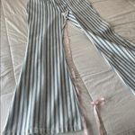 Avec Les Filles  Light Blue Striped Flare Jeans size 28 Photo 2