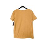 BP Women's V-Neck Plain Tan Mustard Basic Tee Shirt XS NWT Photo 3