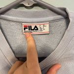 FILA ! Light blue athletic crewneck cozy work out sweatshirt size small! Photo 1