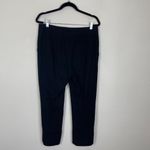 Escada Woman's 40/ US 10 Black High Waisted Cropped Cuffed Career Trouser Pants Photo 9