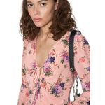 & Other Stories & OTHER STORIES Women's Floral Fairy Core V-Neck Tie Up Silk Blouse Size 4 Photo 1